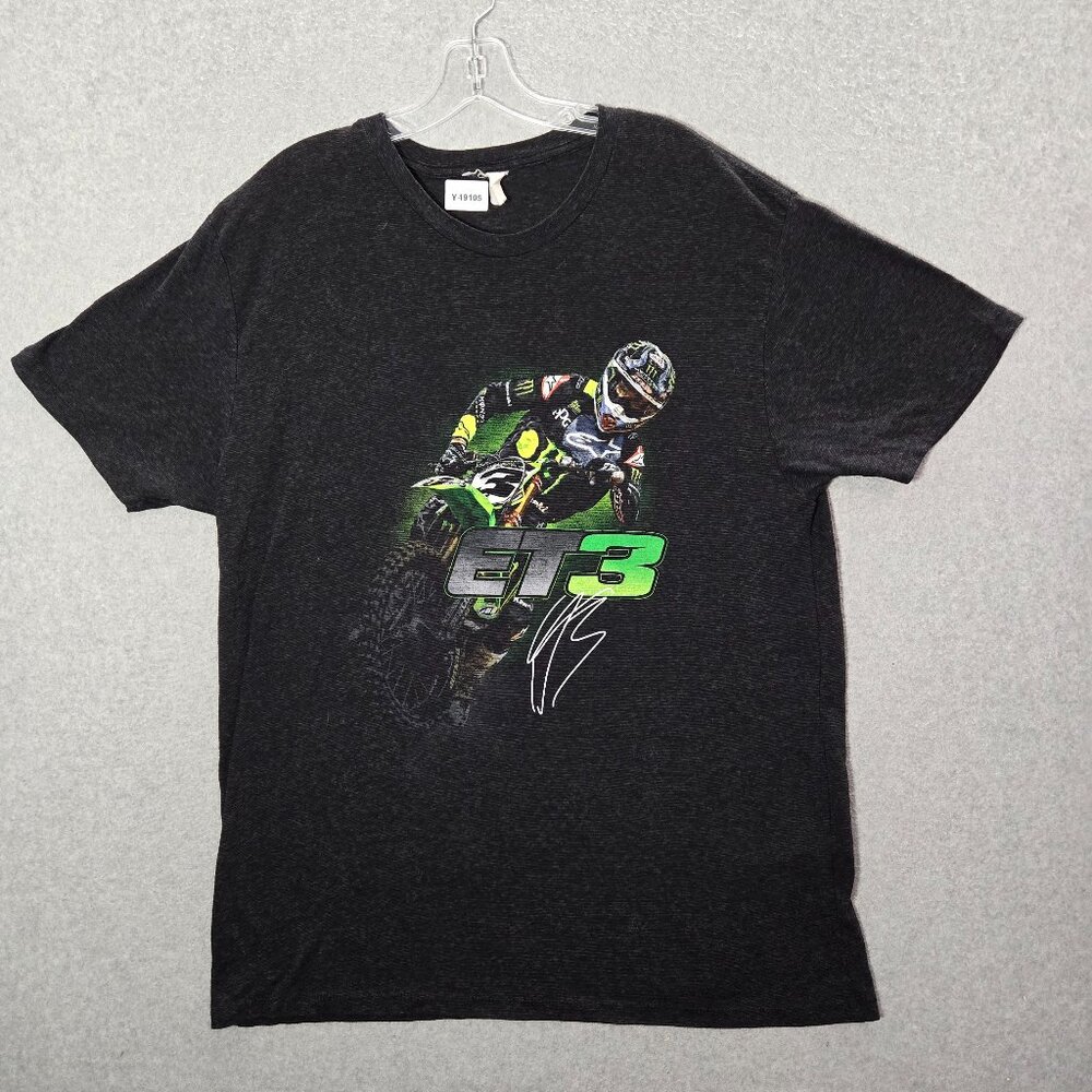 Monster Energy Men Shirt XL Gray Heather Supercross Tomac Graphic